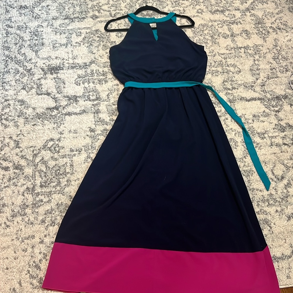 Color block Maxi Dress Size 10 - Picture 6 of 6